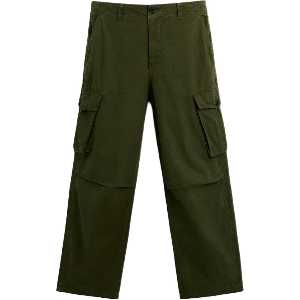 

Грузовые штаны мужские ZARA, темный хаки