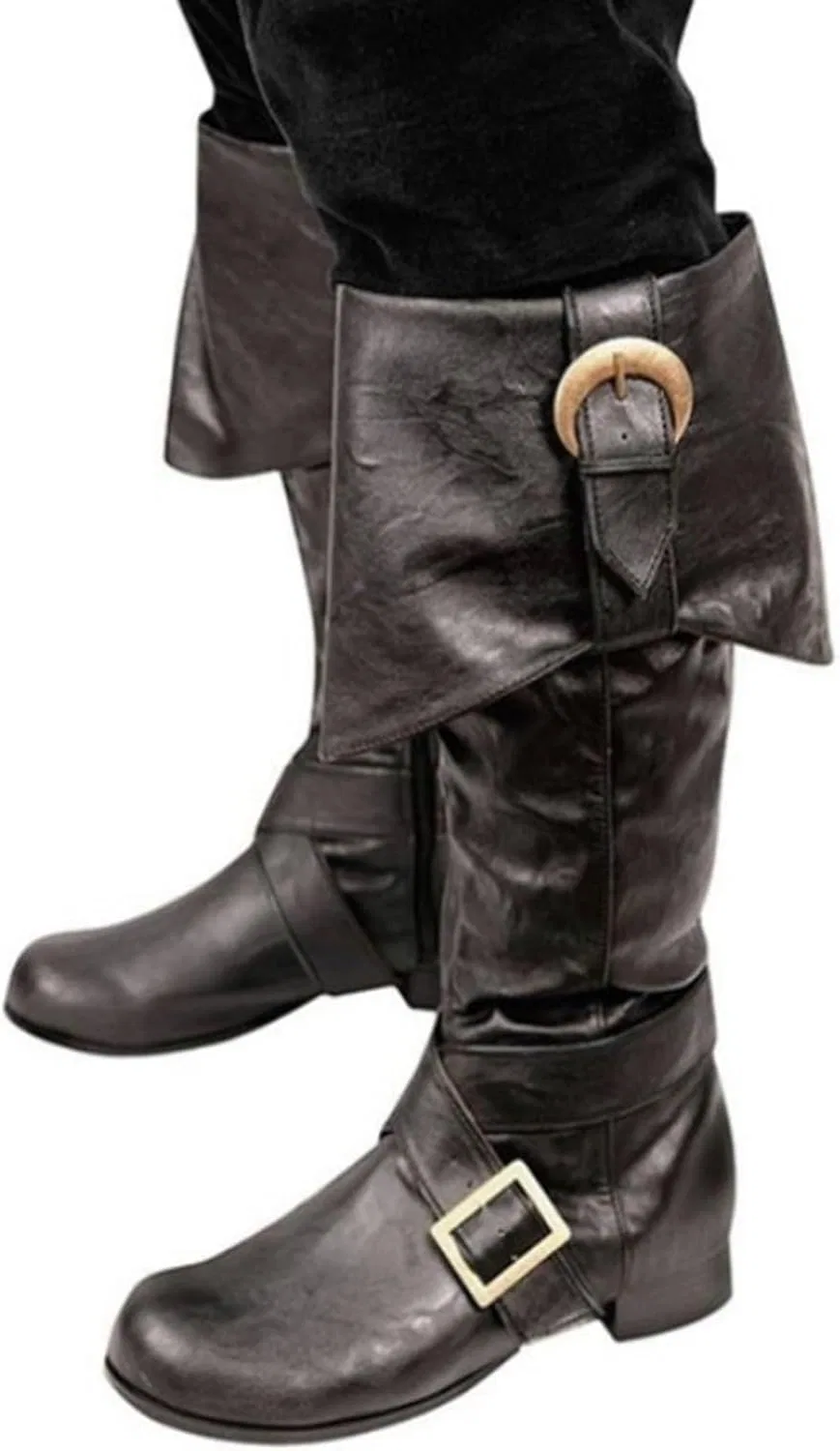 Ботинки Generisch Westernstiefel Bequem Cowboy Stiefel Trachtenschuhe Western Stiefeletten Klassisch Cowboyboots Reitstiefel Cow Boy Winter, 01 Black — фото 2