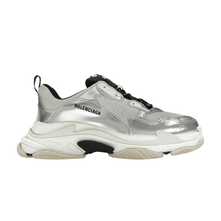 

Кроссовки Balenciaga Balenciaga Triple S Sneaker 'Black White Silver', серебряный