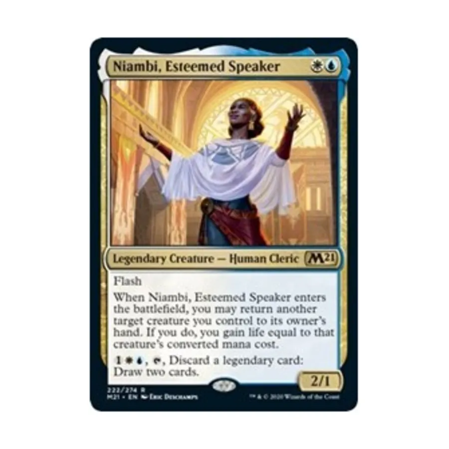 

CCG Ниамби, уважаемый спикер (справа), MTG - Core Set 2021