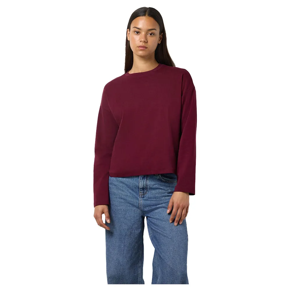 

Лонгслив Noisy May Mocca Regular Fit, красный