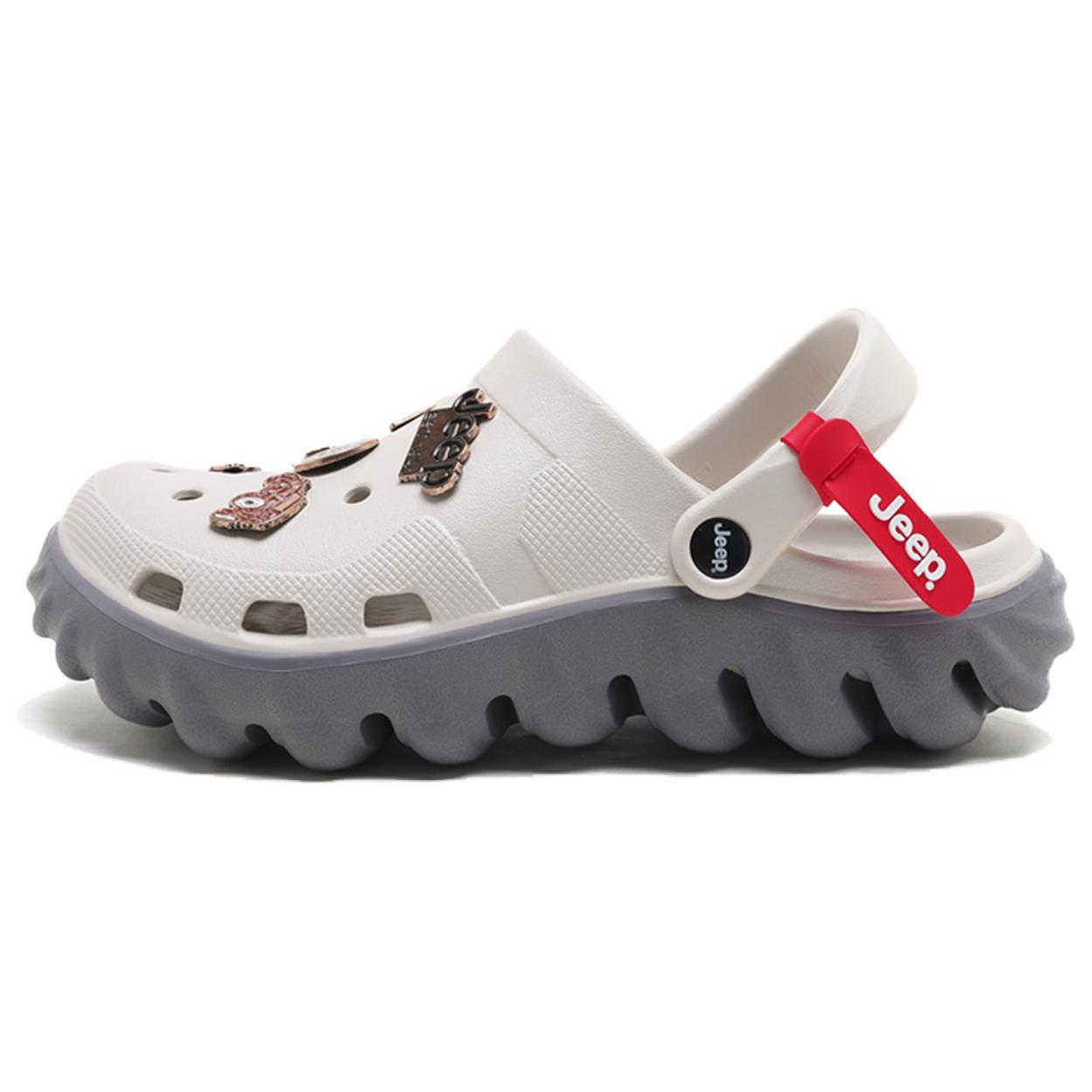 

Клоги Jeep мужские, бело-серые