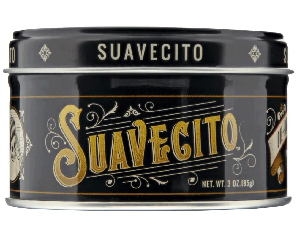 Suavecito Oil Based Pomade 3 oz (85 г) в жестяной банке - аромат Original, долговременная фиксация, здоровый блеск, для всех типов волос 89 мл (1 шт.)