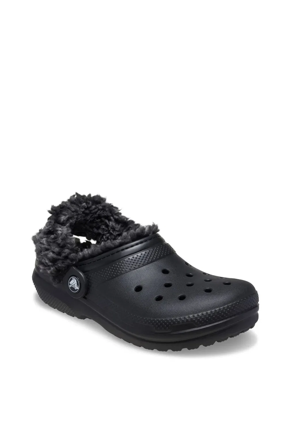 Детские классические клоги с флисовой подкладкой Crocs, Black