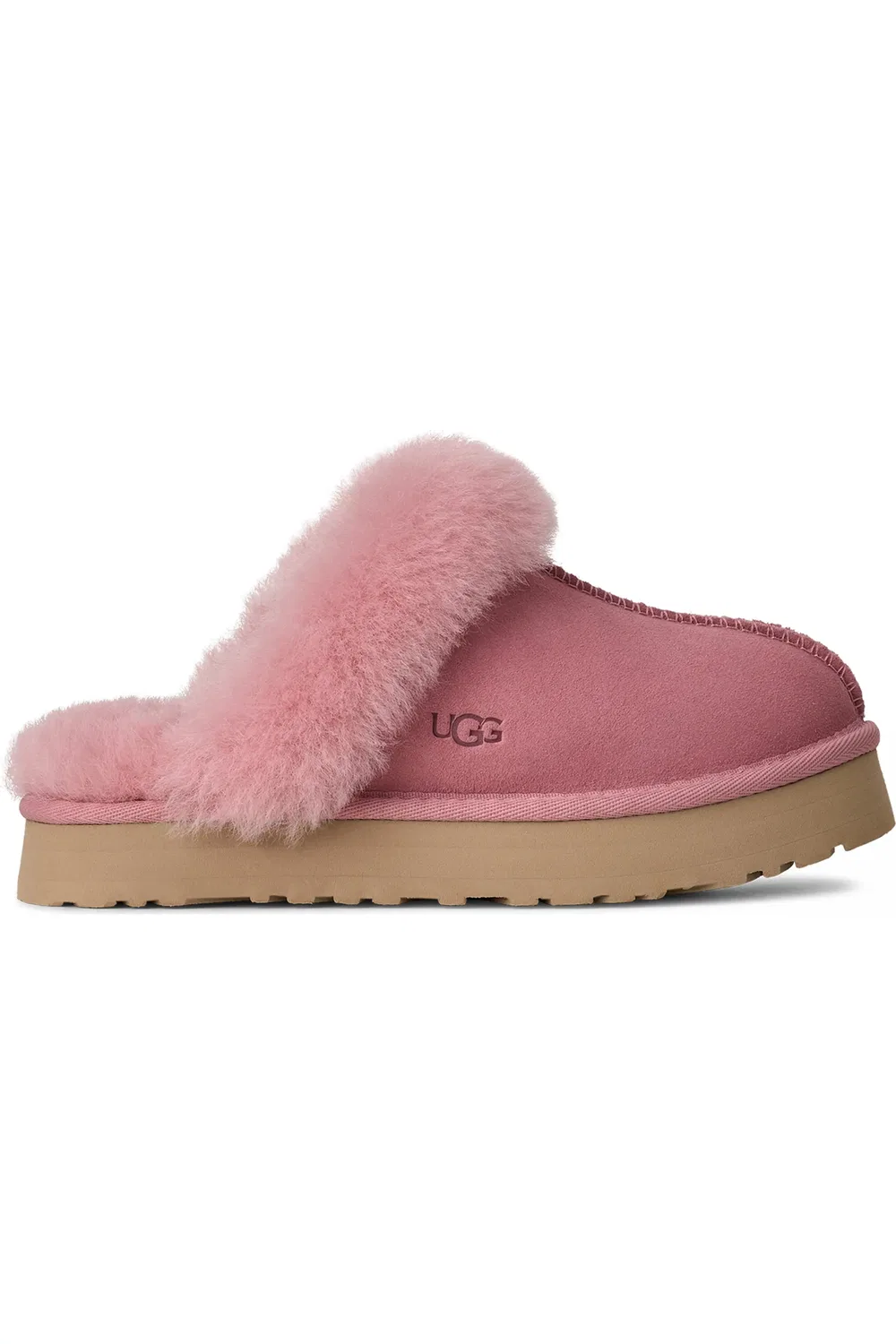 Детские тапочки слипперы с меховым воротником Disquette UGG, Horizon Pink — фото 3