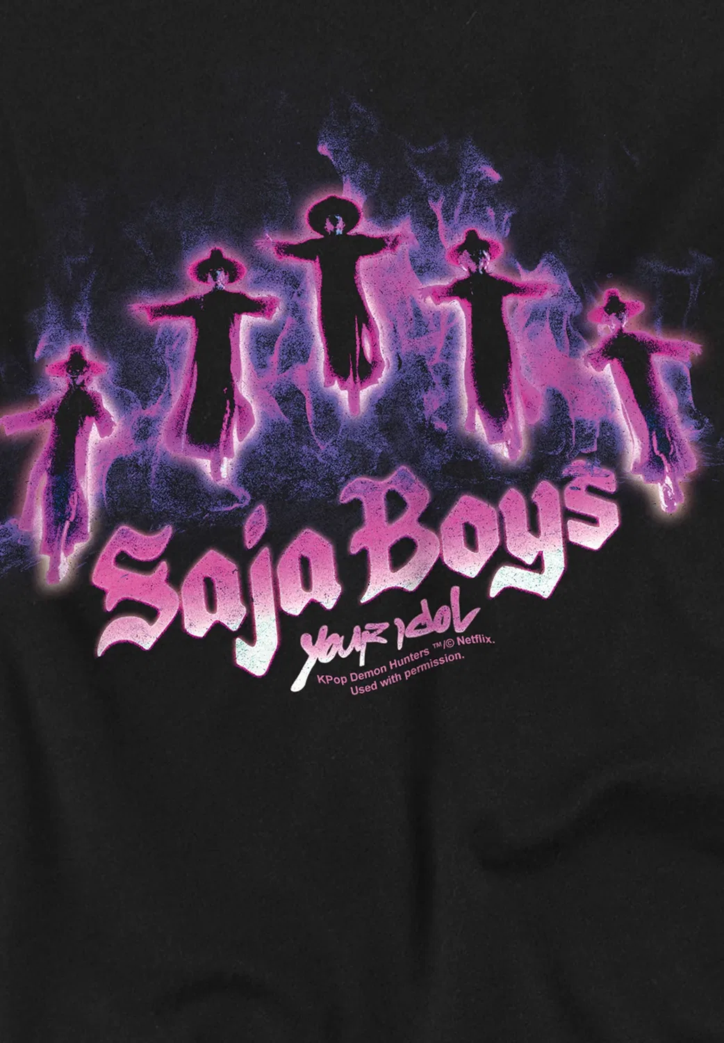 K-Pop охотники на демонов, Saja Boys, плавающая толстовка унисекс Netflix, Black — фото 3