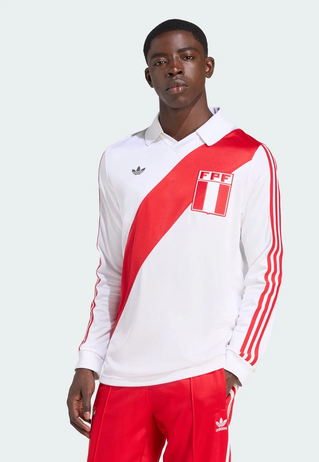 Футболка Adidas Originals Performance Shirt Peru 1978 белого цвета — фото 4