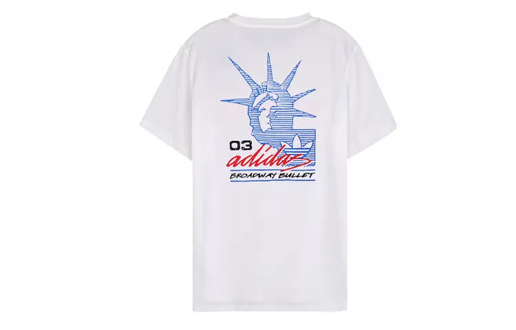 Футболка с принтом Grand Tee Adidas, белый