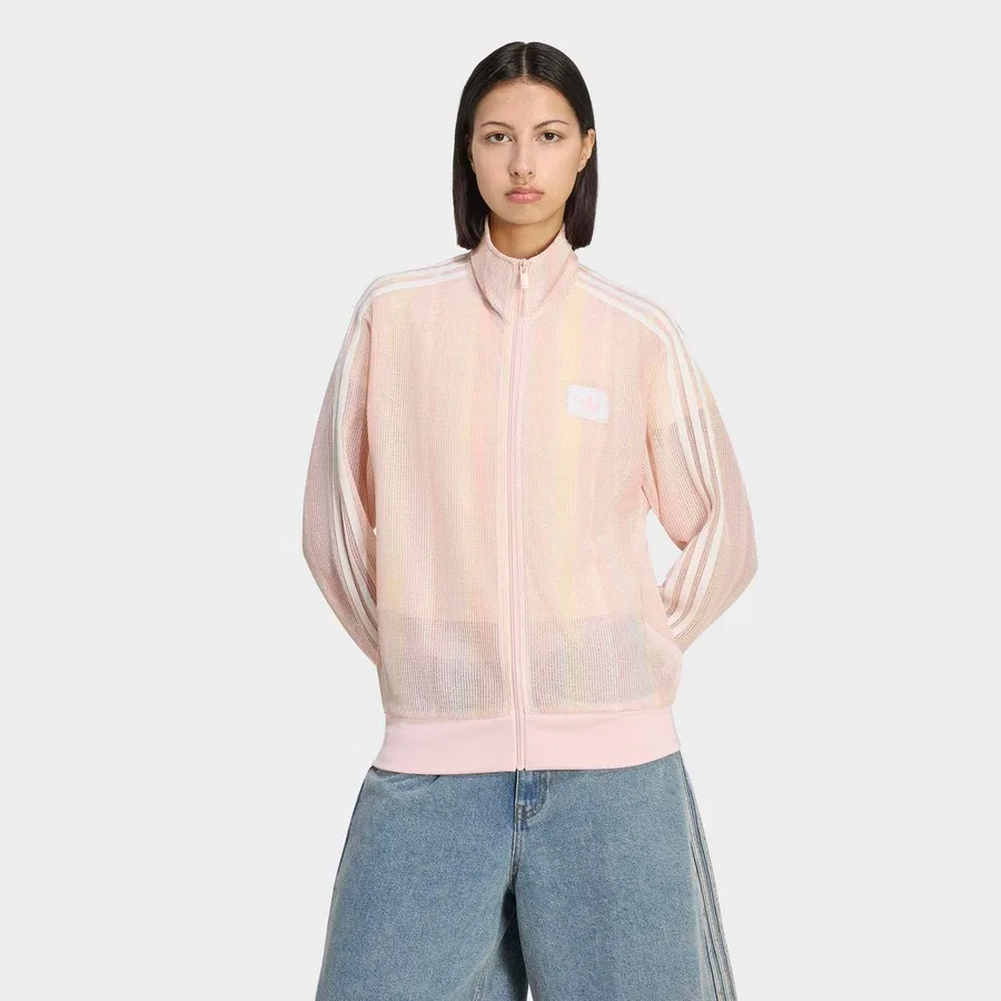 Женская куртка с длинным рукавом Summer Glow Knitted Firebird adidas, Розовый