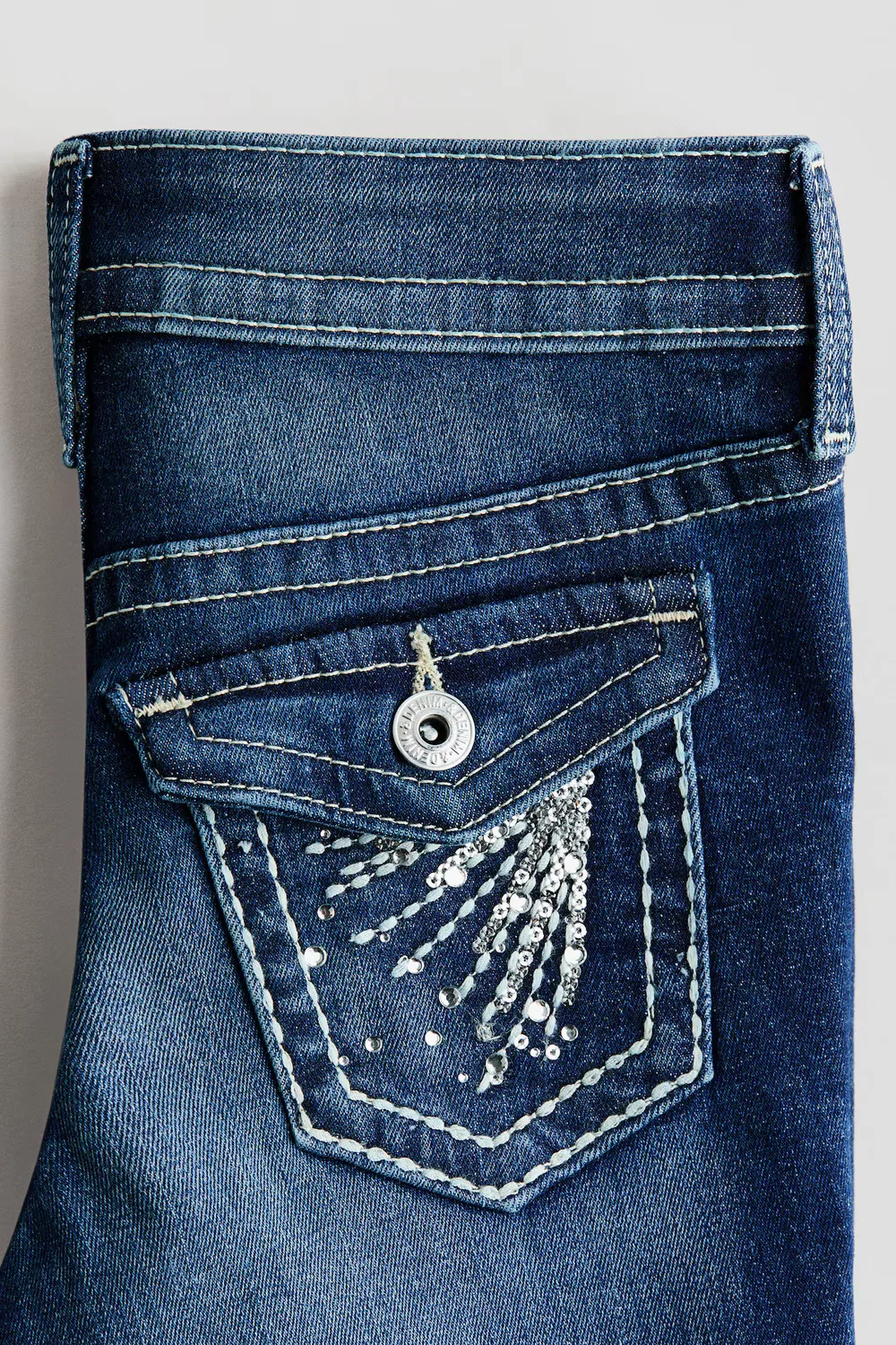 Джинсы-Клеш с низкой посадкой H&M, Dunkles Denimblau — фото 3