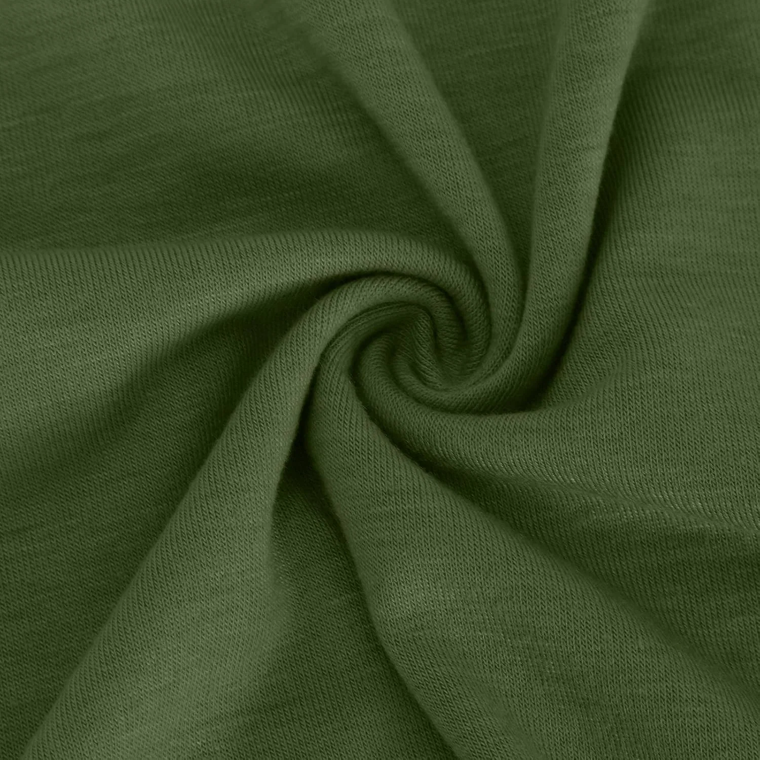 Женское летнее мини-платье с карманами Basic, Army Green — фото 2