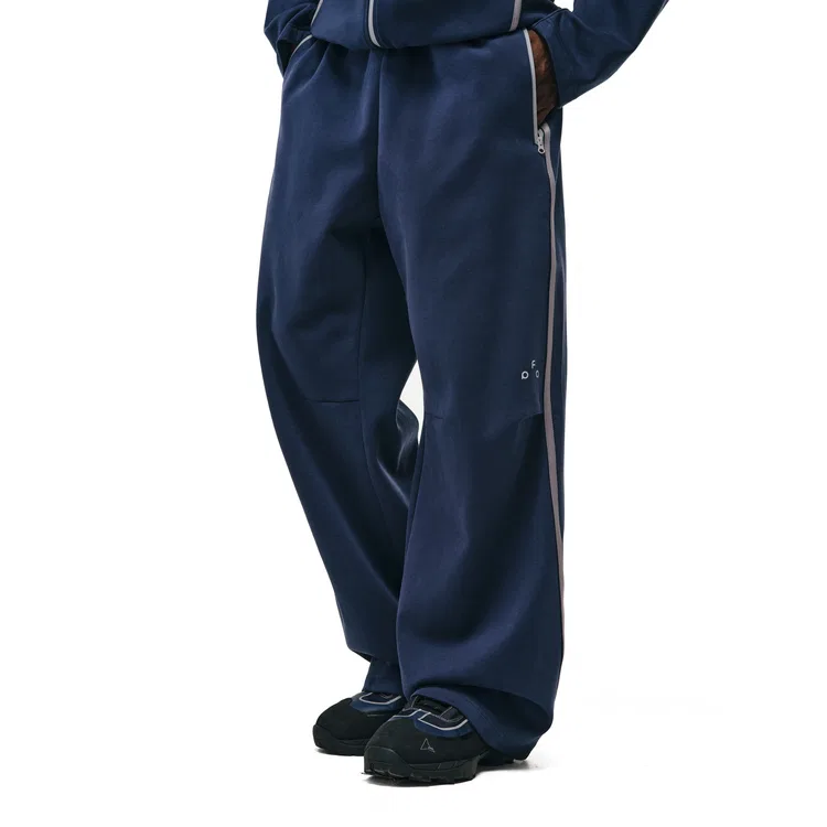 Детские штаны из футера с умеренным прямым кроем FPA, Navy Blue — фото 4