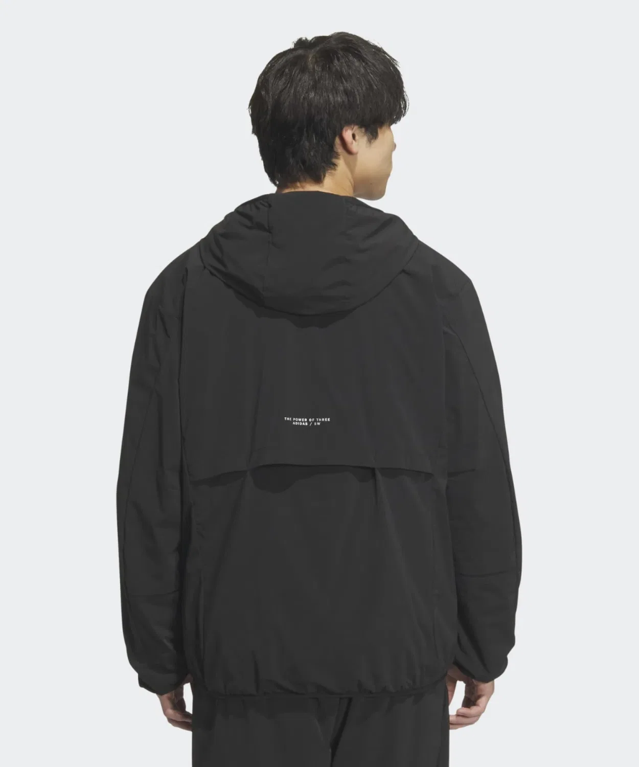 Мужская куртка-парка с капюшоном, модель Adaptation, Adidas, Black — фото 2