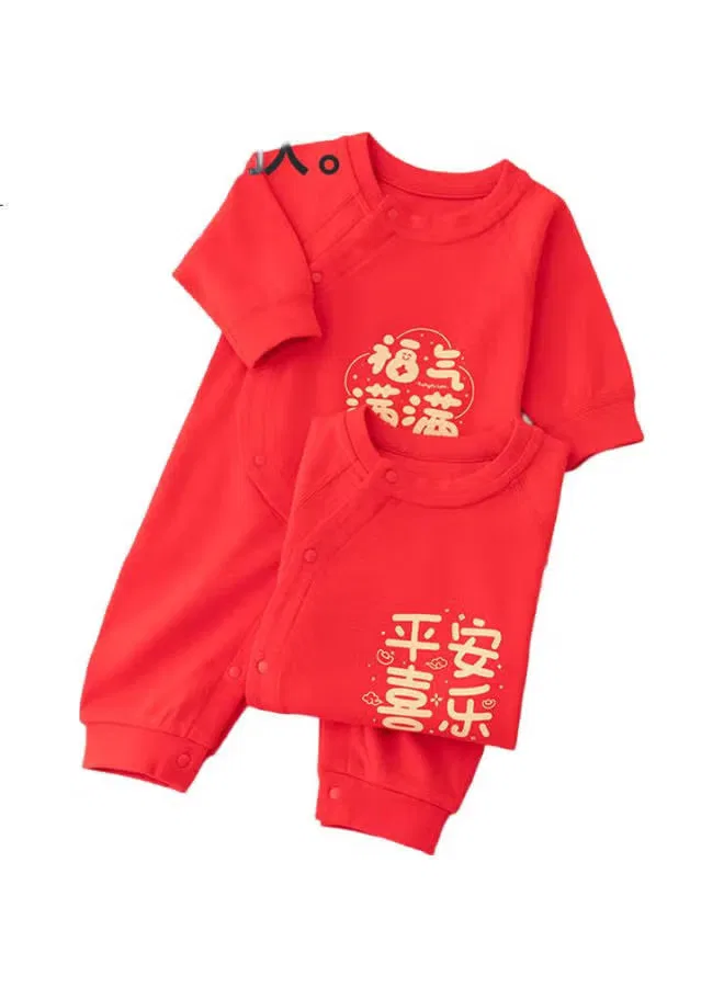 Боди-комбинезон хлопковый с завязками Babyprints, красный — фото 3