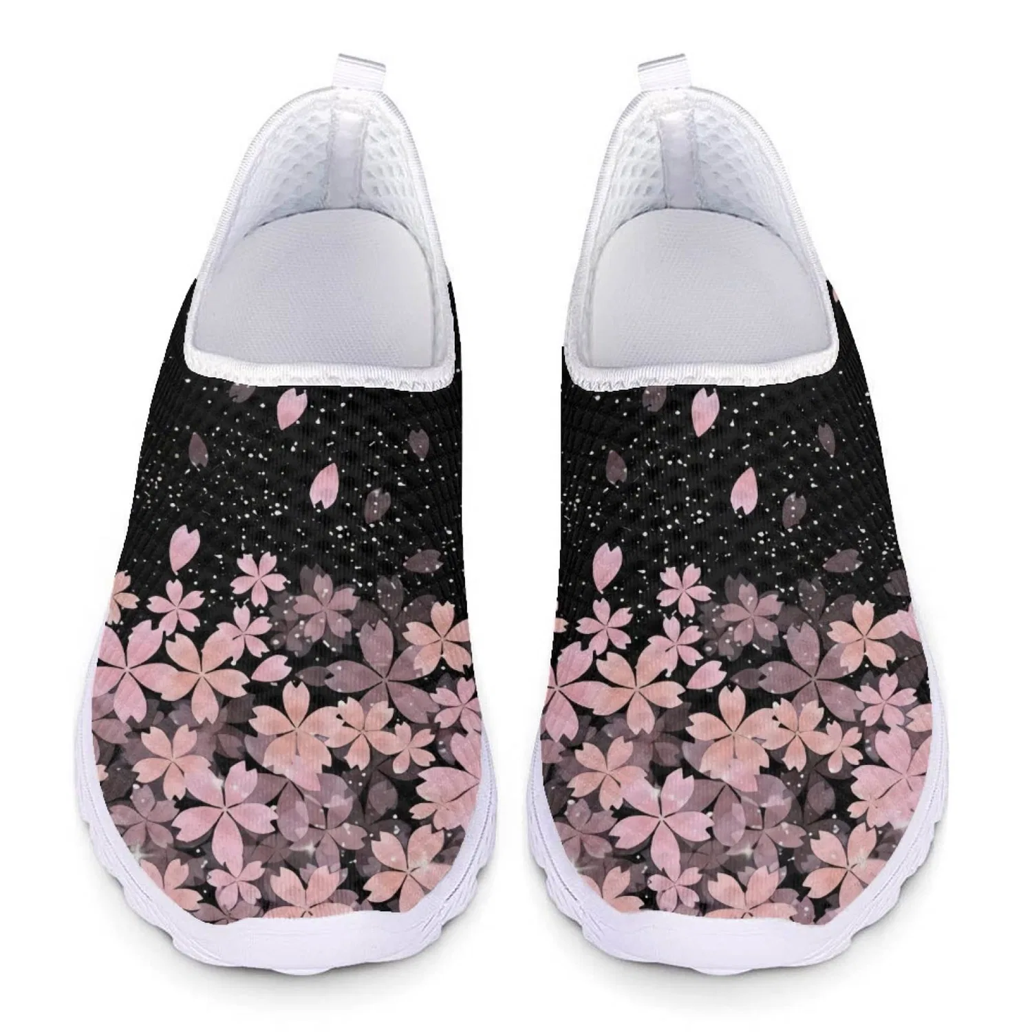 Детские кроссовки для девочек с принтом Snowflake Butterfly Ethnic Pattern Kuiaobaty, Sakura Fiori — фото 3