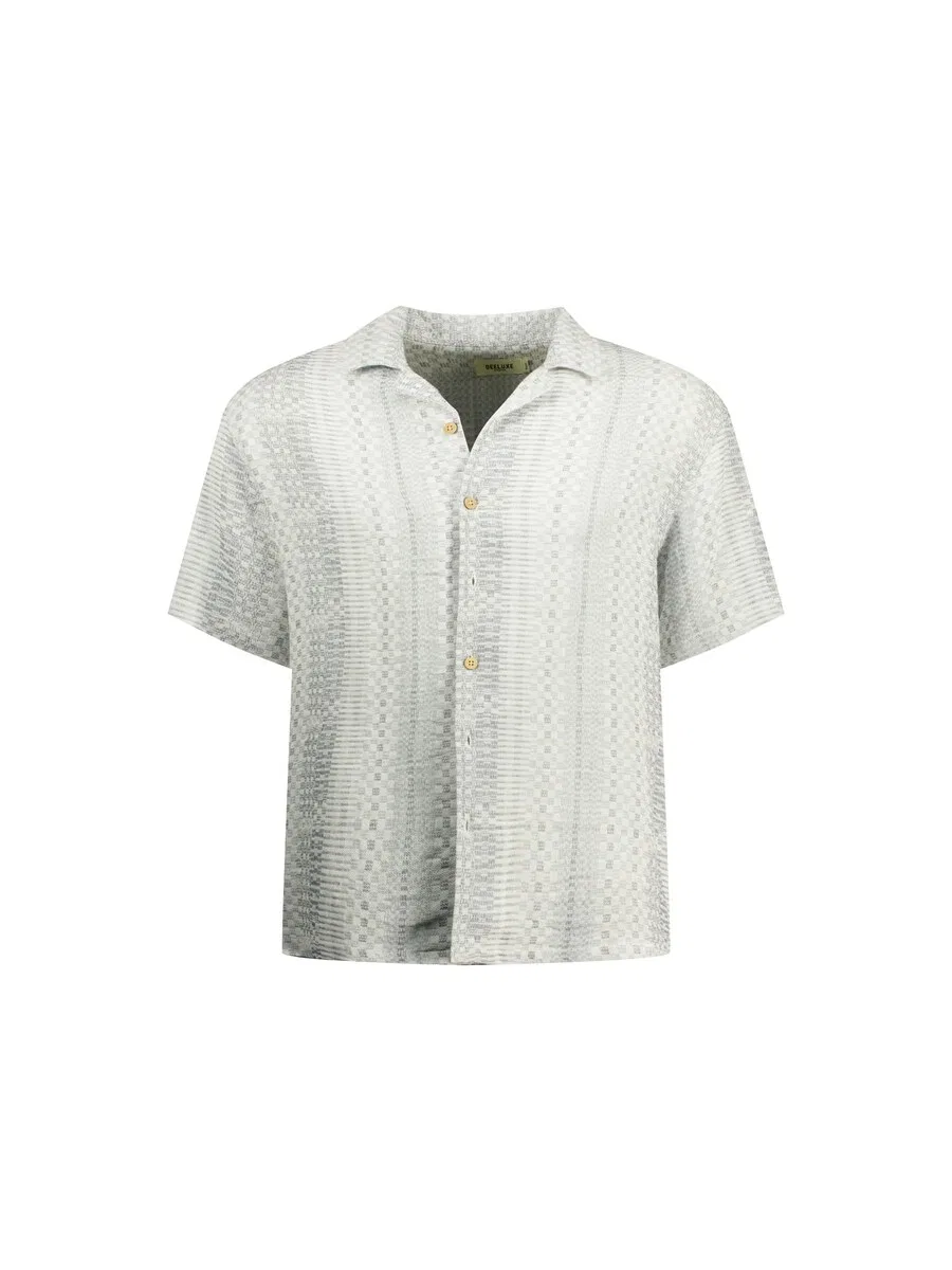 Рубашка на пуговицах Deeluxe Regular fit Button Up Shirt 'Mio' пыльно-голубого цвета — фото 2