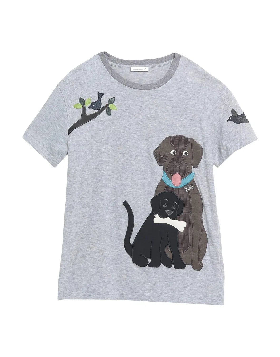 Футболка хлопковая Dolce&Gabbana, серый