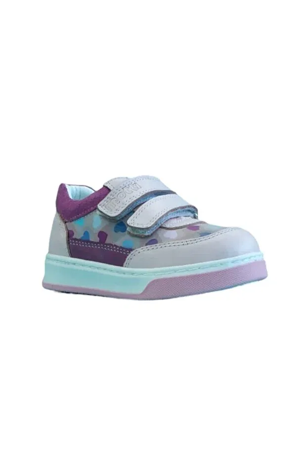 Детские кроссовки для девочек кожаные Motti Kids Club, Pink Colored Leather — фото 2