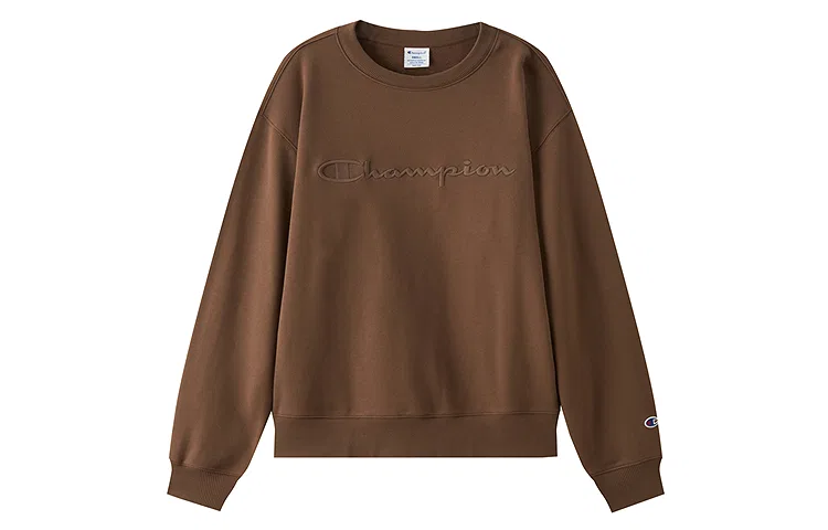 Детский свитшот утепленный с круглым вырезом Champion, Powder Cocoa