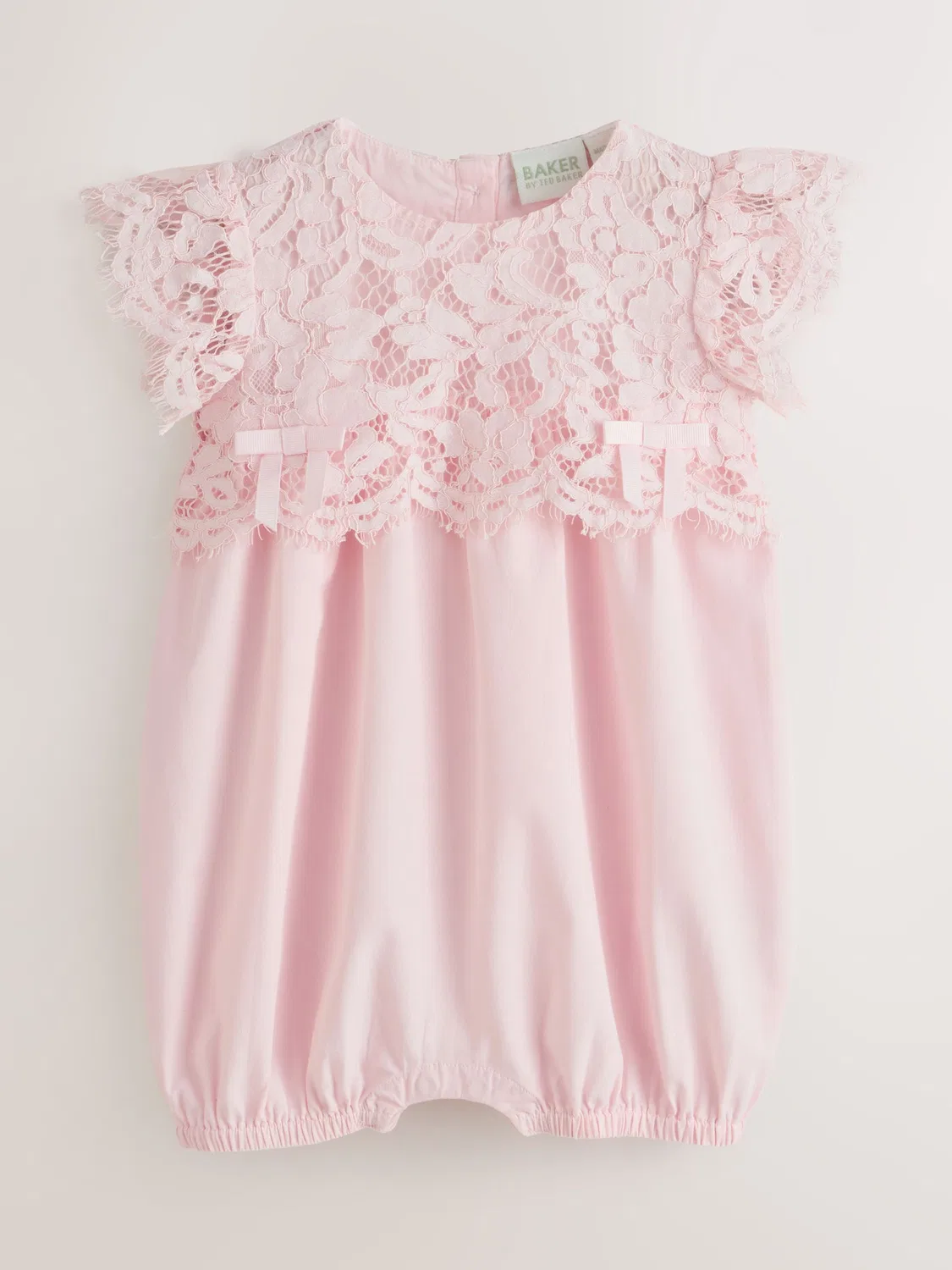 Ромпер с кружевом Baker by Ted Baker, розовый