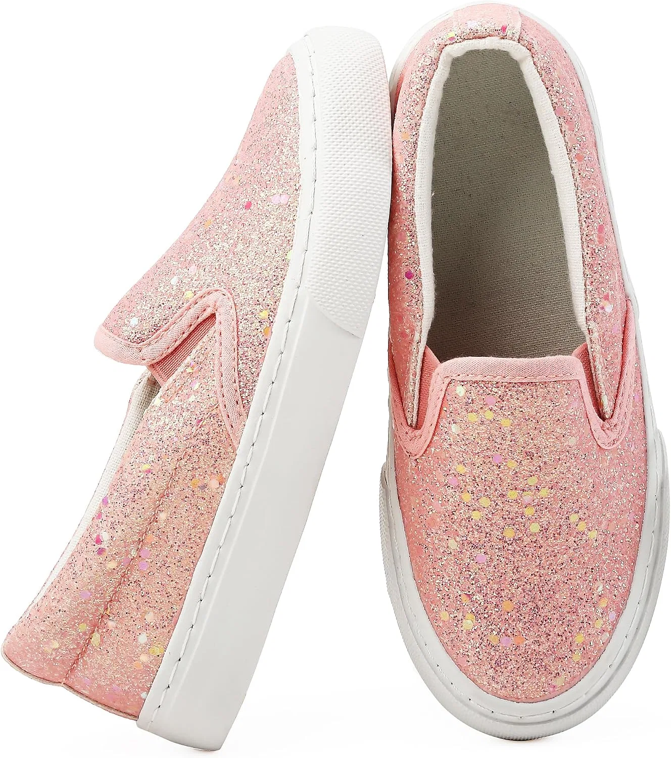 Детские кеды для девочек с блестками Aelonkoa, Pink