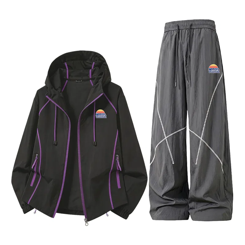 Детский комплект из футболки и штанов с принтом Casual Sportswear MostwantedLab, Black/Gray