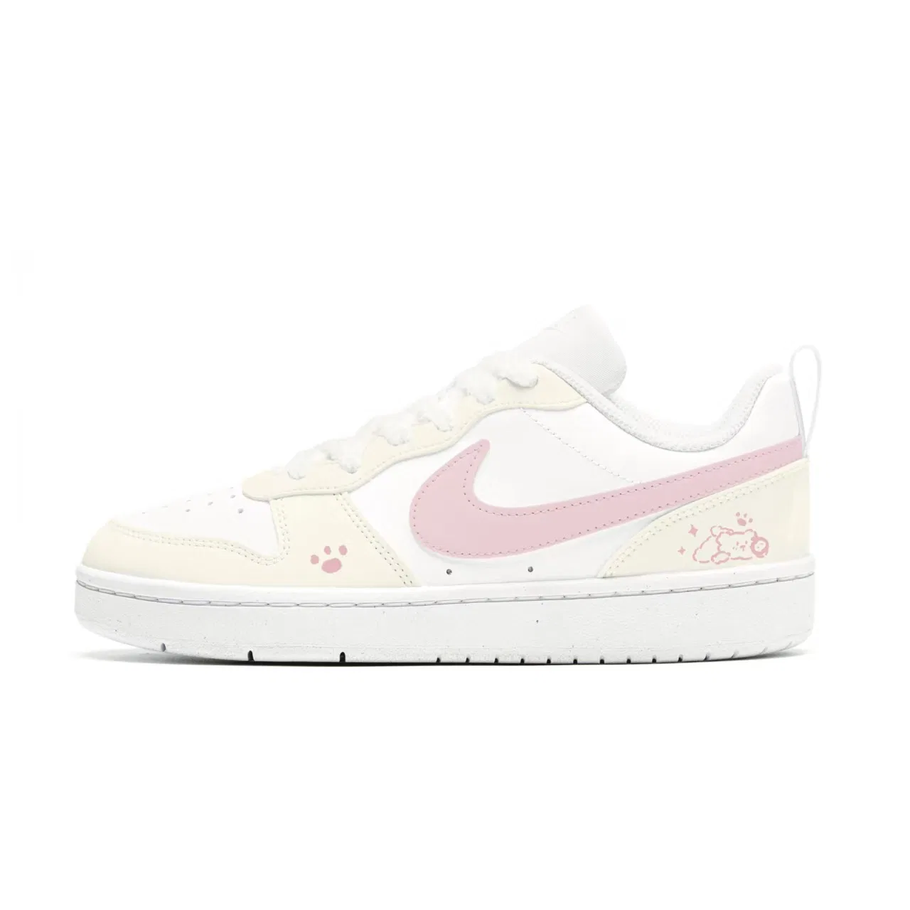 Детские кроссовки для скейтбординга Nike Court Borough Low Top, Цвет Ivory — фото 3