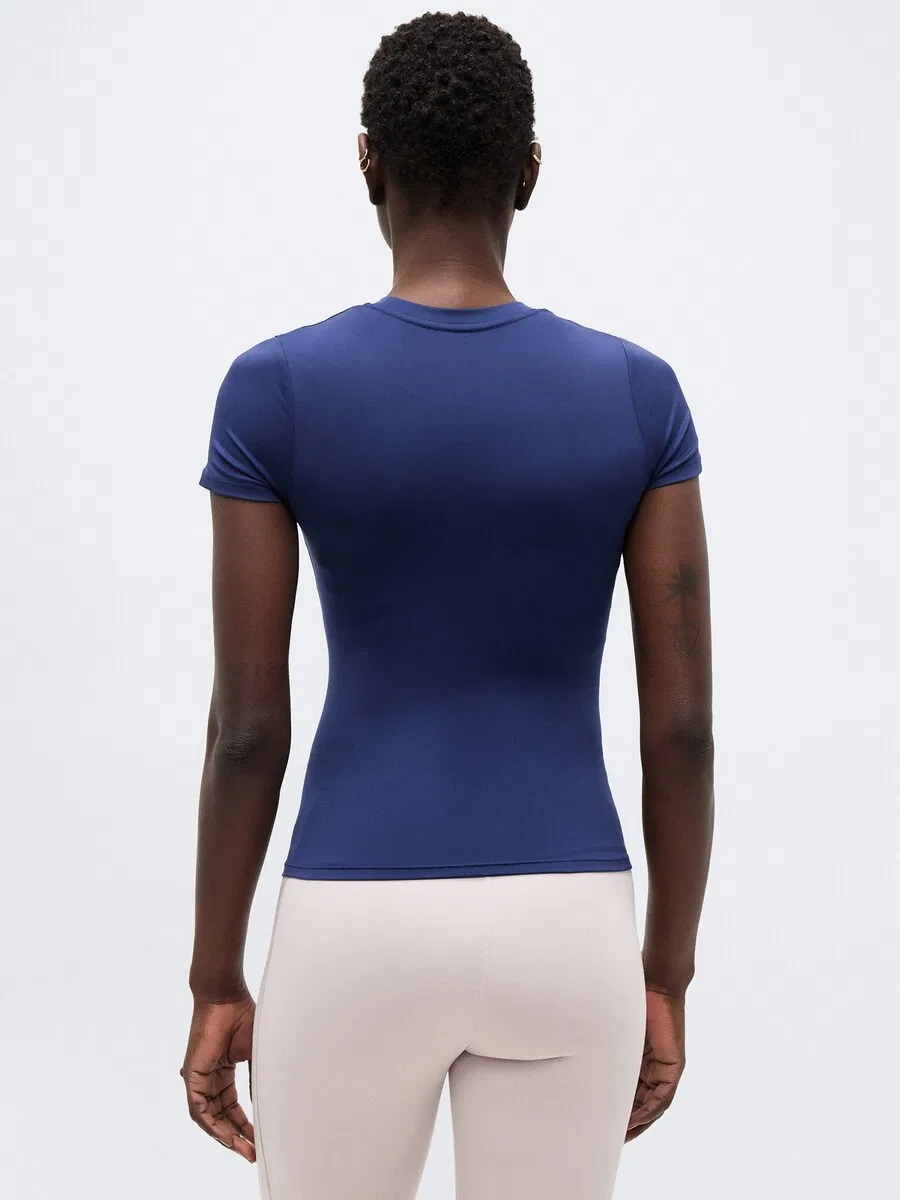 Спортивная футболка NIKE Performance Shirt 'ONE' темно-синего цвета — фото 4