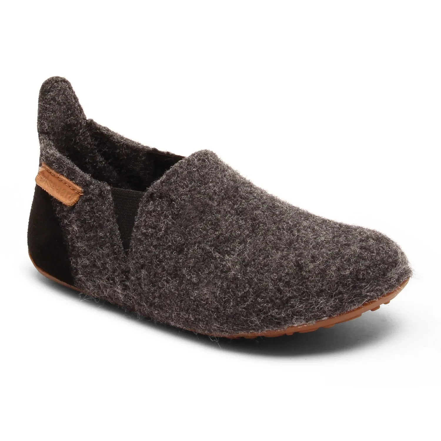 Детские домашние тапочки из шерсти Bisgaard, Dark Grey