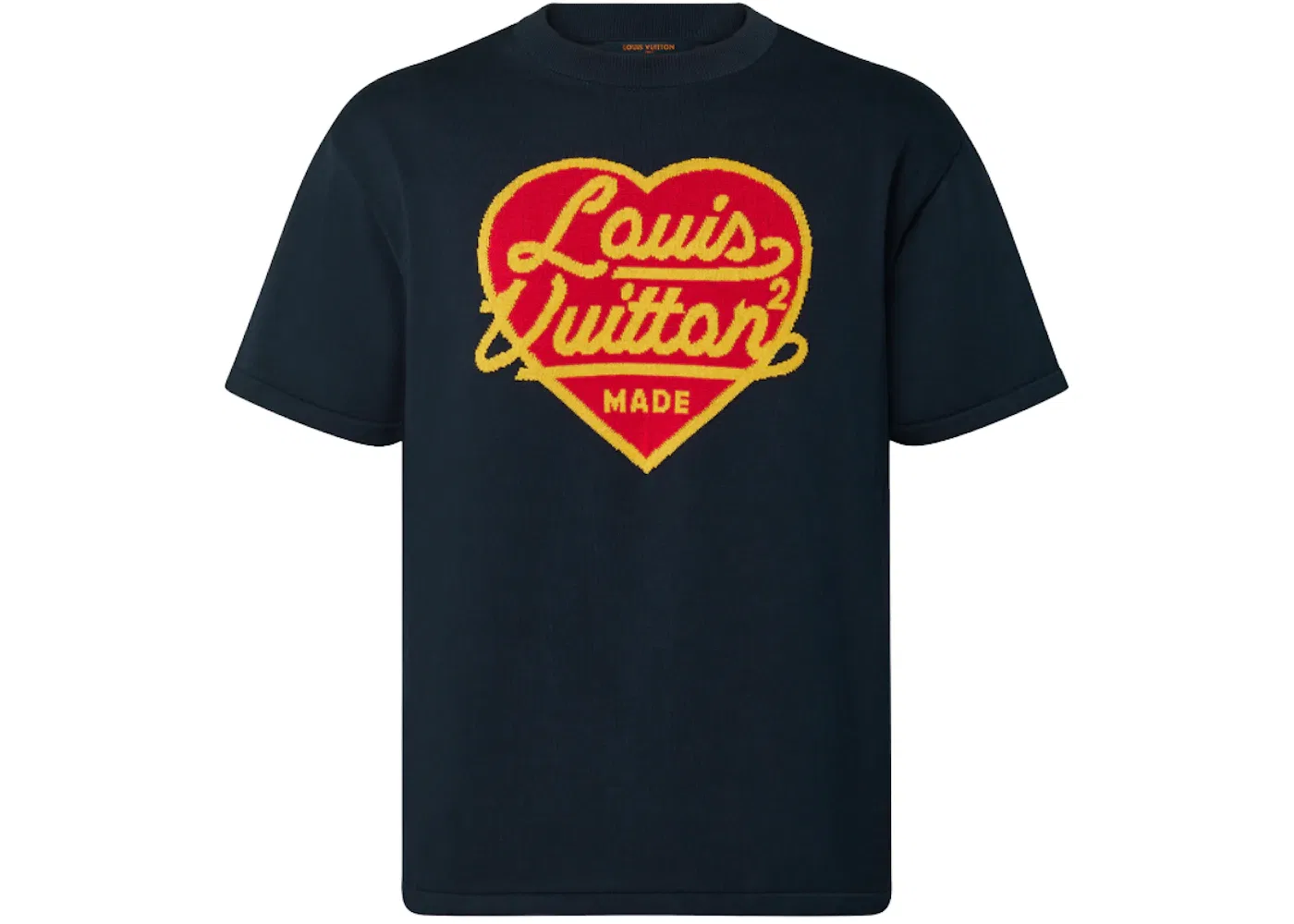 Мужской свитшот с жаккардовым принтом Louis Vuitton x Nigo Crewneck, Dark Ocean