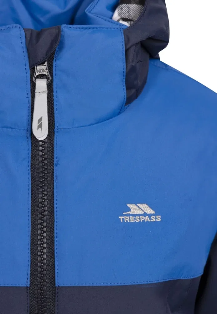 Детская дождевая куртка с капюшоном Terris Rain Jacket Trespass, синий — фото 3