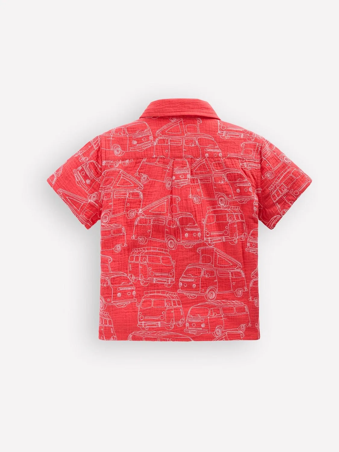 Рубашка из двойной ткани, Red Boden, красный — фото 2