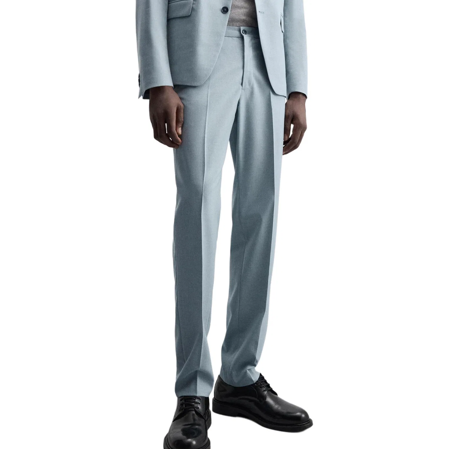 Мужские брюки классические Sky Blue ZARA, Sky Blue — фото 4