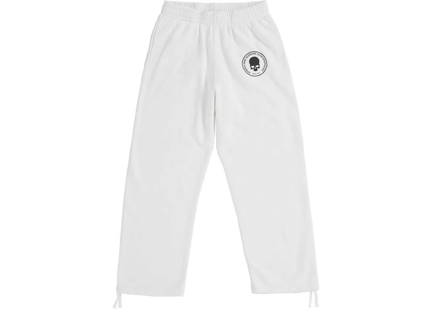 Мужские спортивные штаны на завязках Sweatpant Supreme, White