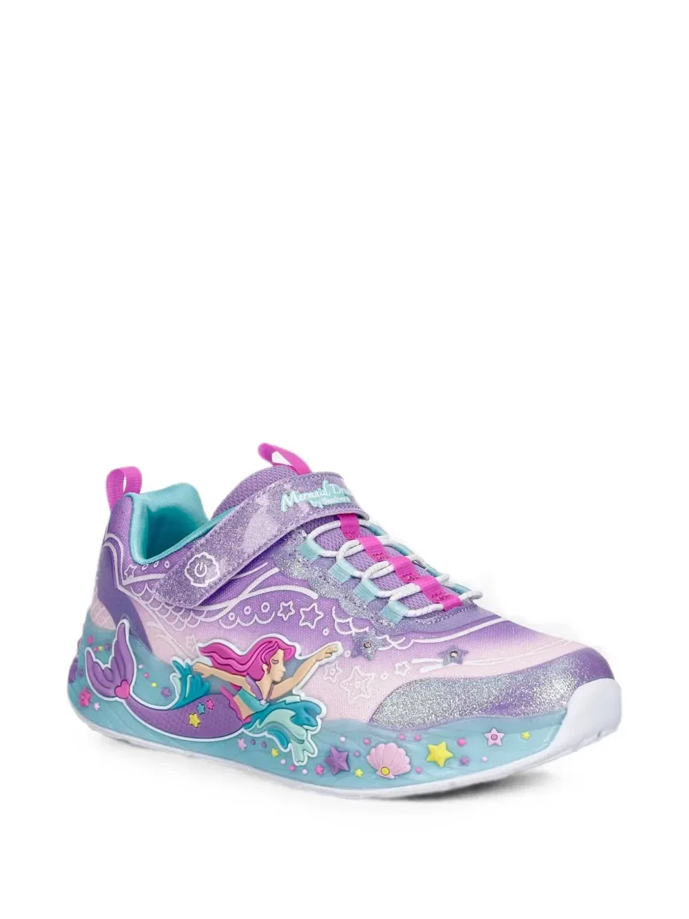 Кроссовки S-Lights Mermaid Dreams на липучках Skechers, фиолетовый