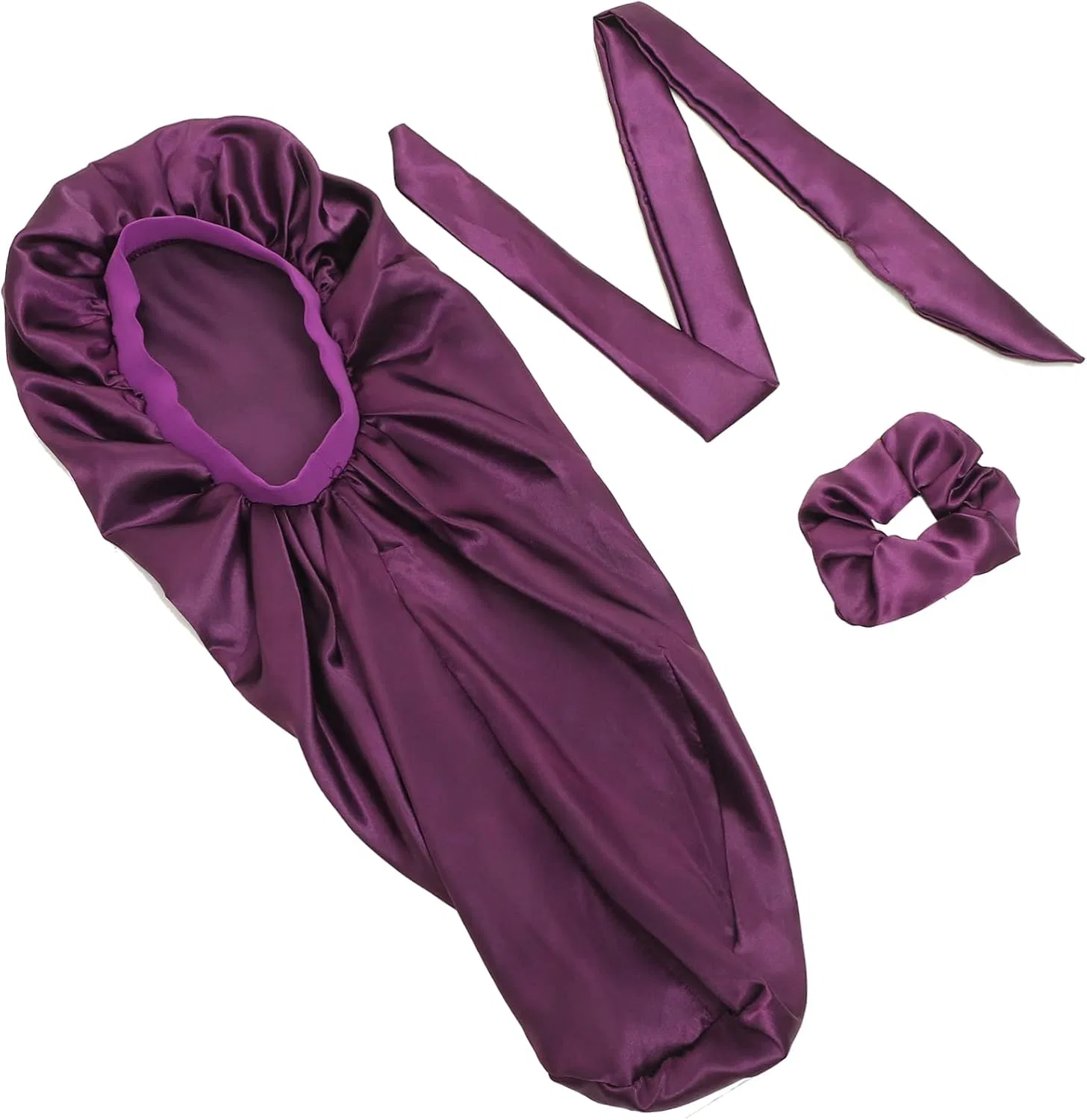 Шапочка для душа Satin Sleep Cap HOMOCONO, 1 шт, Purple