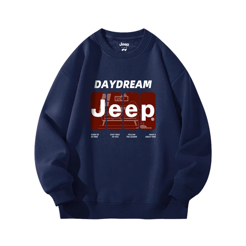 Свитшот детский Grade School с круглым вырезом Moderate Jeep, Black — фото 3