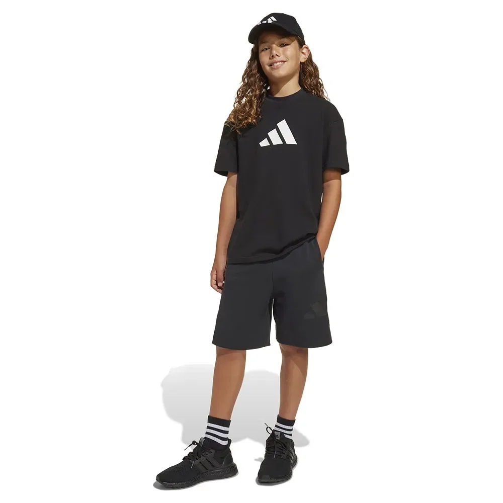 Шорты спортивные с логотипом Future Icons Adidas, черный — фото 4