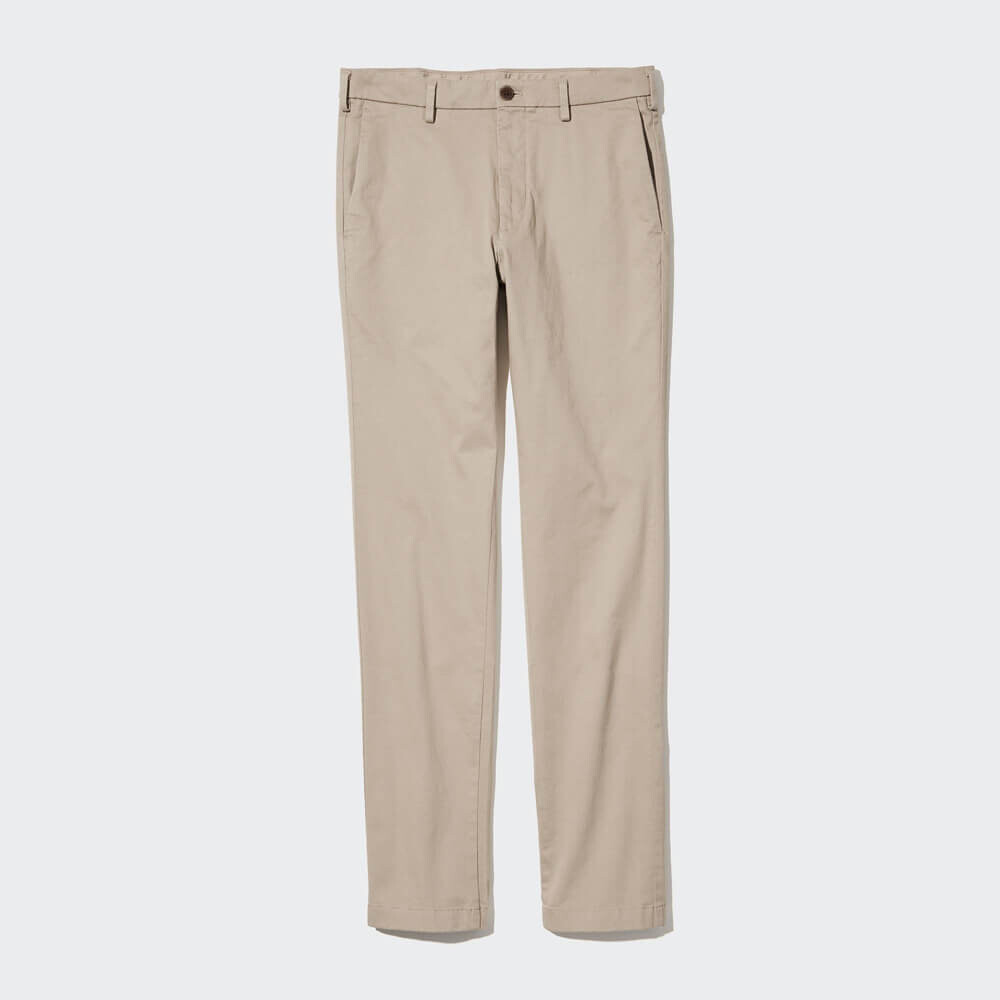 

Брюки Uniqlo Slim Fit, темно-бежевый