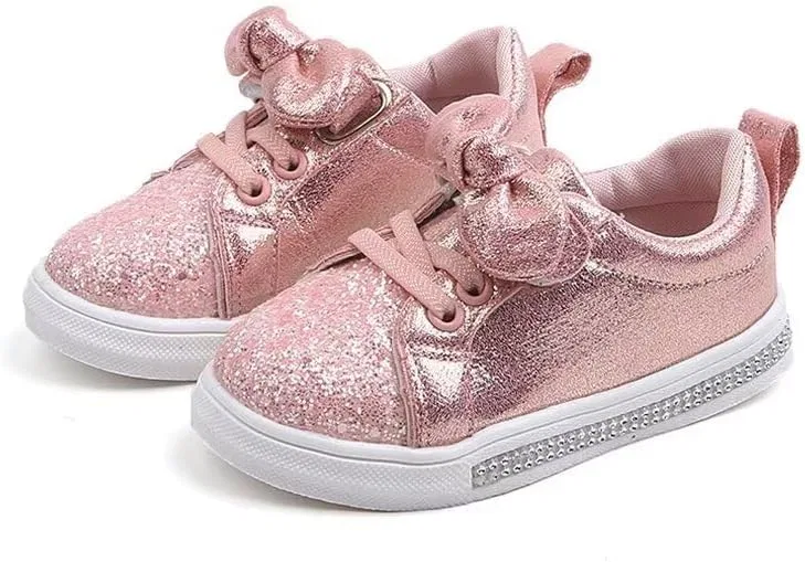 Детские кроссовки для девочек с бантом Zonkacen, Pink
