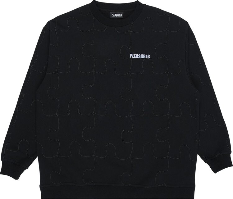 

Толстовка Pleasures Pieces Reflective Crewneck 'Black', черный