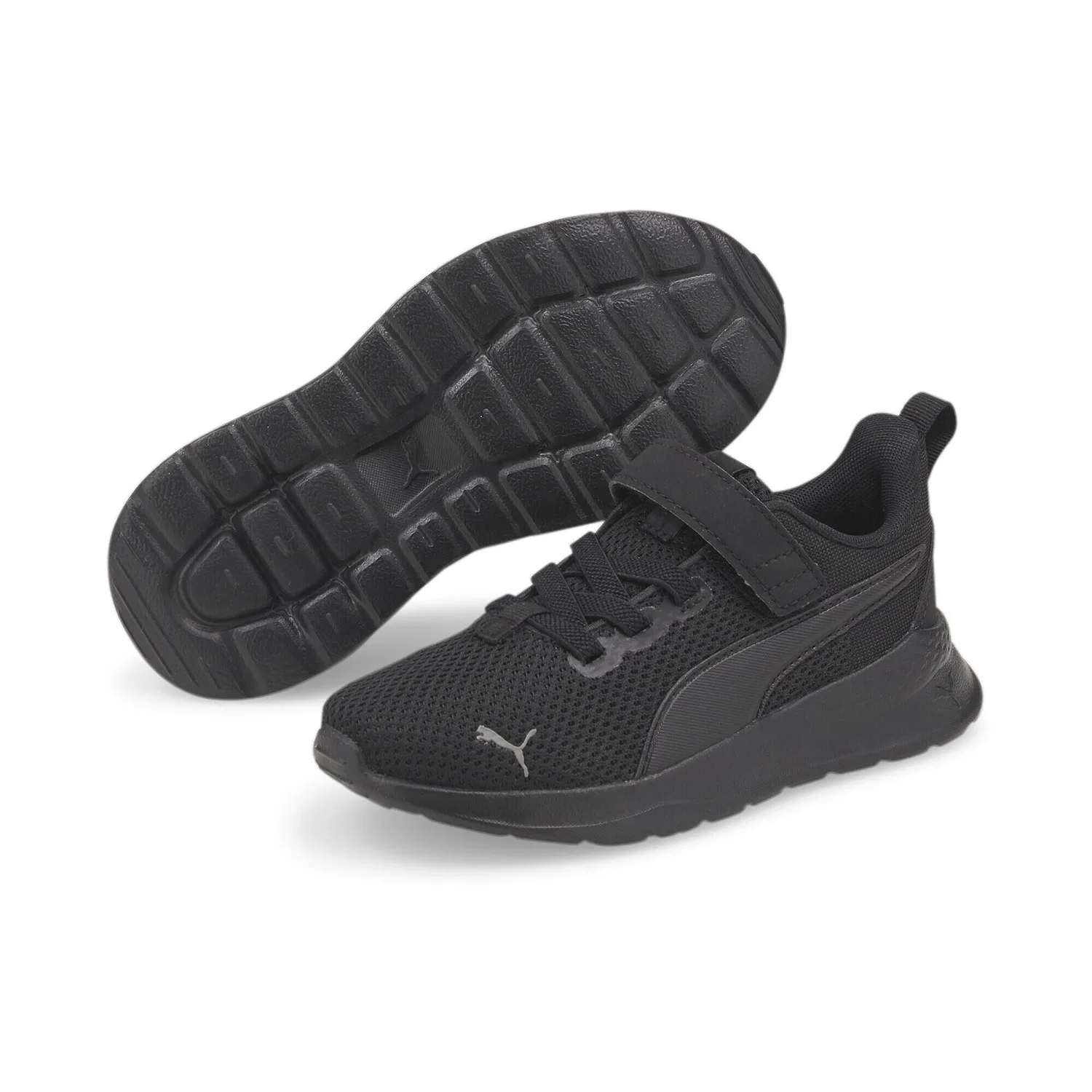 Детские кроссовки с дышащим верхом Anzarun Lite Puma, Schwarz Grau