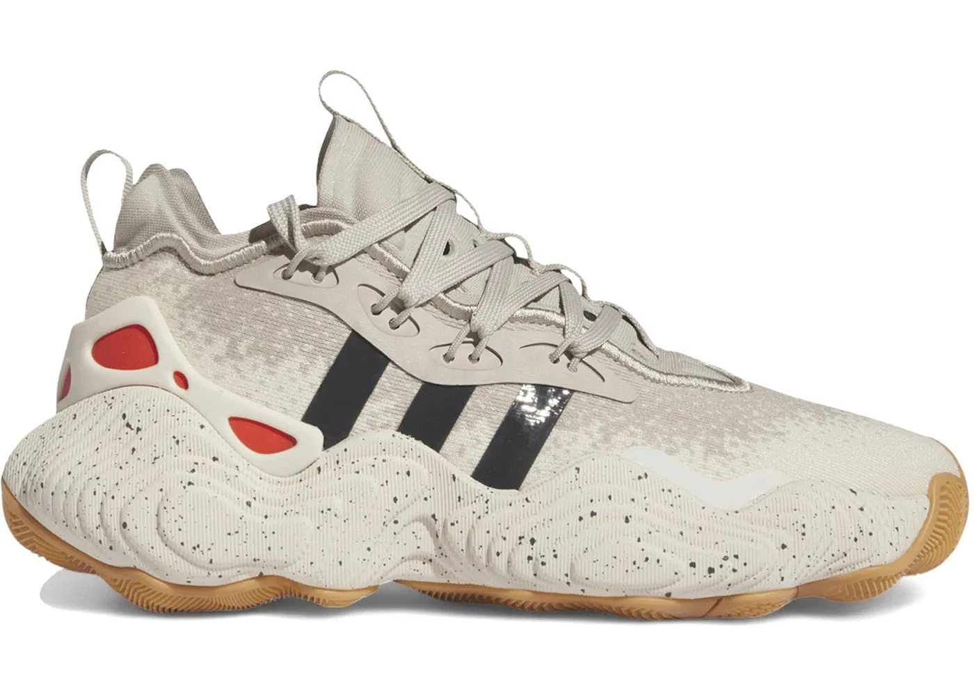 Детские кроссовки для мальчиков баскетбольные Adidas Trae Young 3, Wonder Beige/Grey Five/Wonder White
