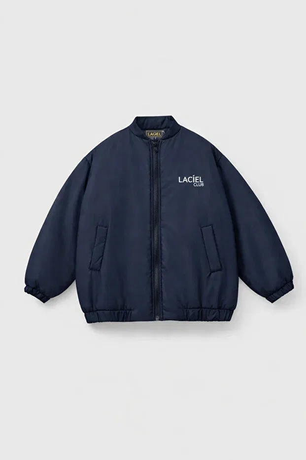 Детское пальто для девочек хлопковое Babylory Kdis Store, Navy Blue — фото 2