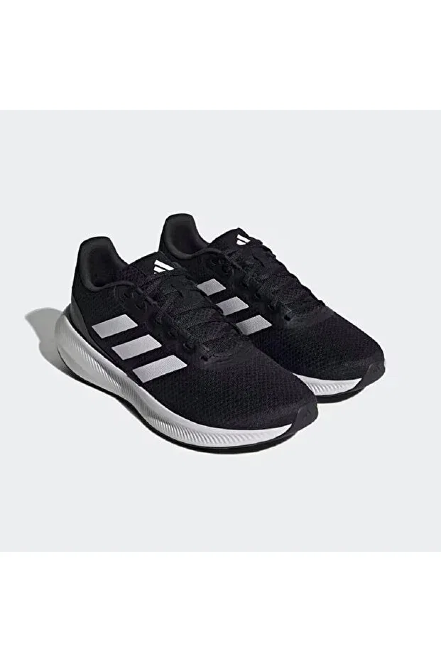 Детские беговые кроссовки для девочек с шнуровкой Runfalcon 3.0 Adidas, Core Black / Cloud White / Core Black — фото 4