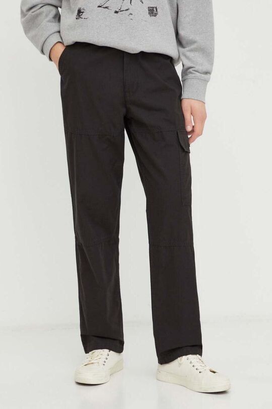 Хлопковые брюки PATCH POCKET CARGO Levi's, черный