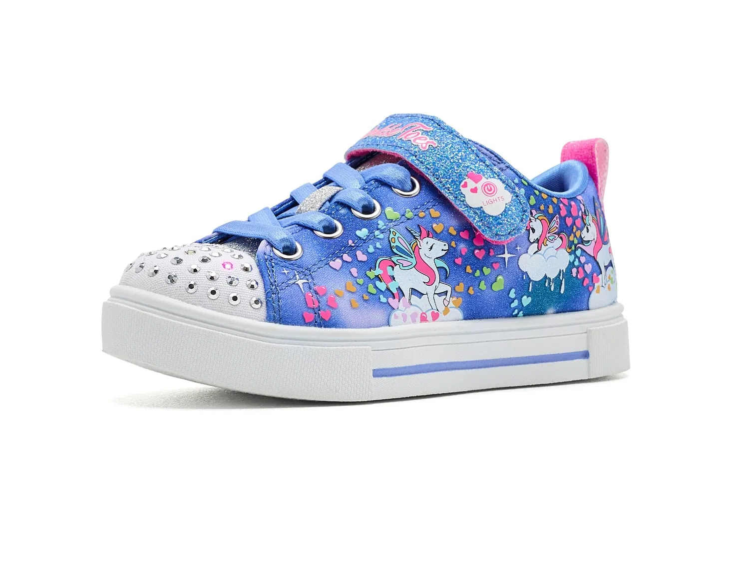 Кроссовки Twinkle Sparks - Unicorn Wonderland, Lighted 314468L (для маленьких детей) Skechers Kids, Blue/Multi