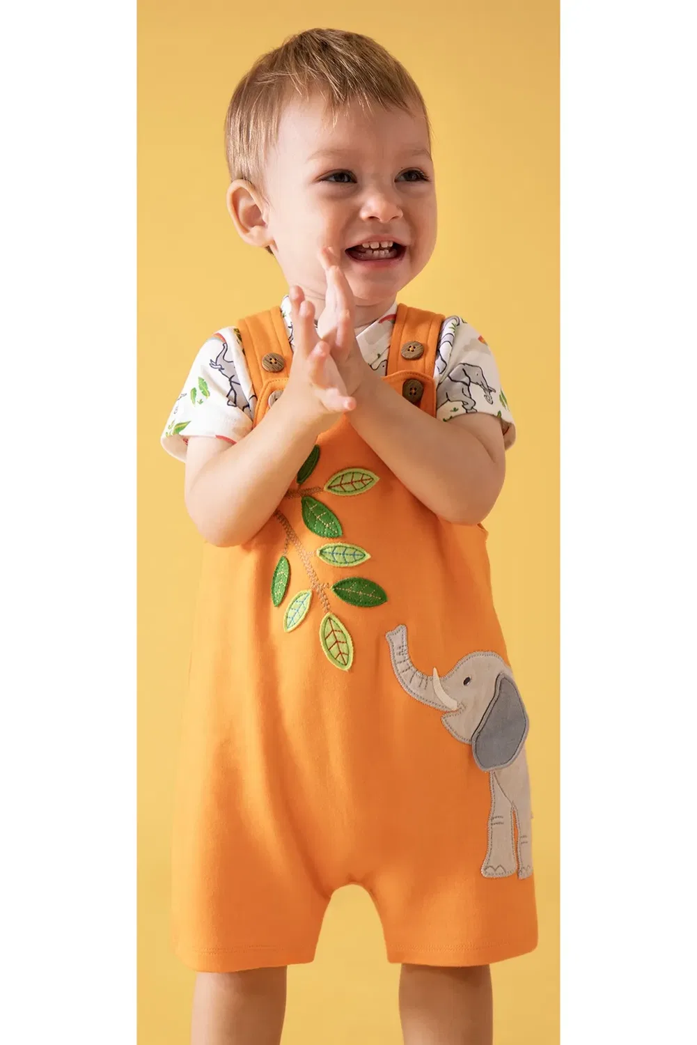 Комбинезон из денима Lelant Frugi, Orange — фото 2