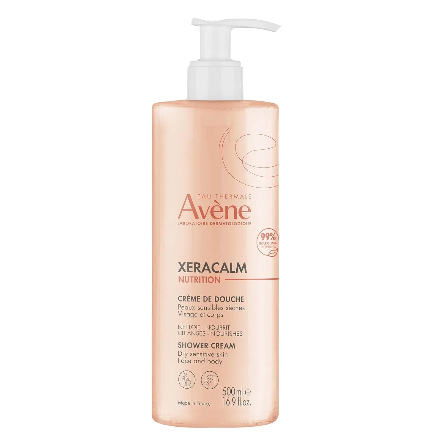 Гель для душа Avene XeraCalm Nutrition 500 мл, Белый