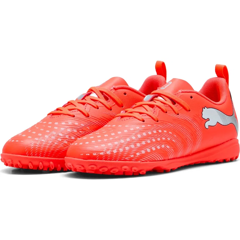 Детские футбольные бутсы для мальчиков Puma Future 9 Play Tt Jr, красные — фото 2